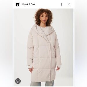 Frank & Oak Women's cream Puffer Jacket